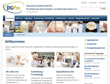 Tablet Screenshot of dgpro.de